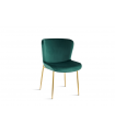 ELENA - Lot de 2 chaises en velours et pieds dorés