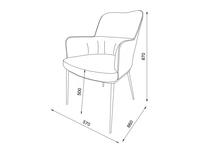 TANYA - Lot de 2 fauteuils velours et pieds noirs