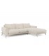 ANGELO - Canapé d'angle droit tissu chenille