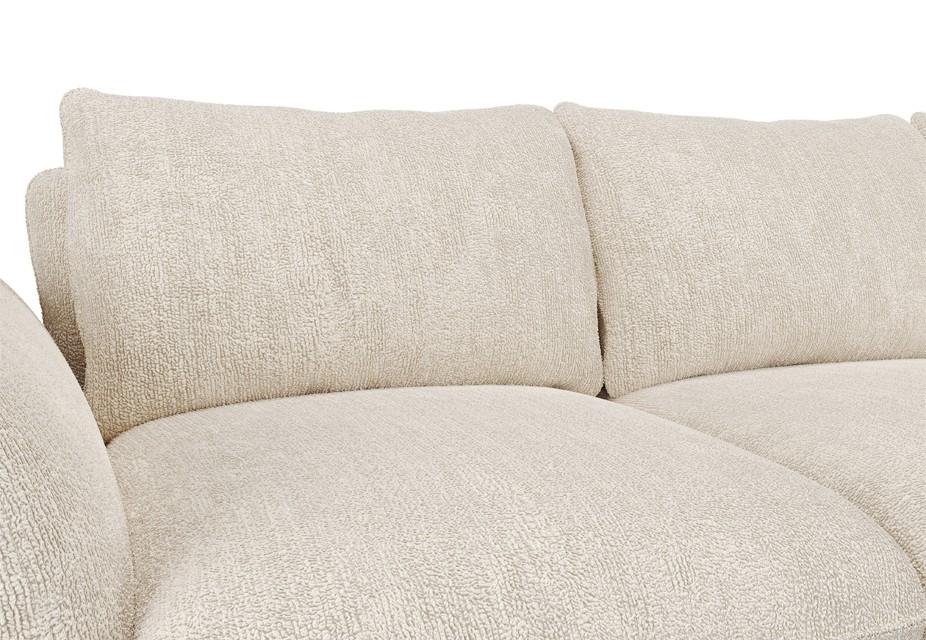 ANGELO - Canapé d'angle droit tissu chenille