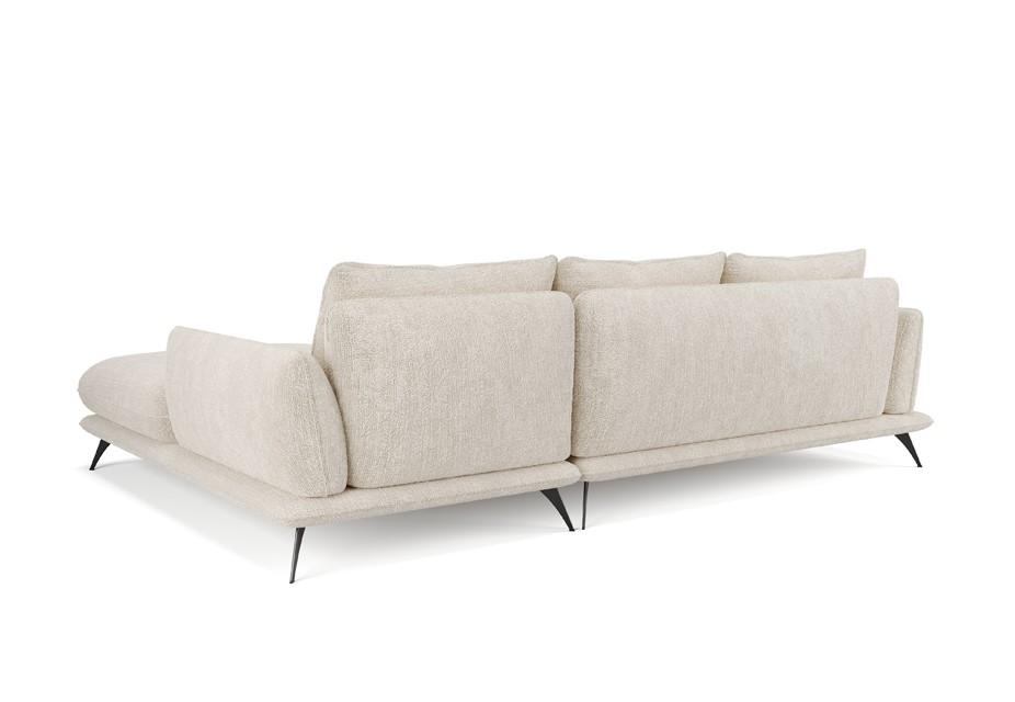 ANGELO - Canapé d'angle droit tissu chenille
