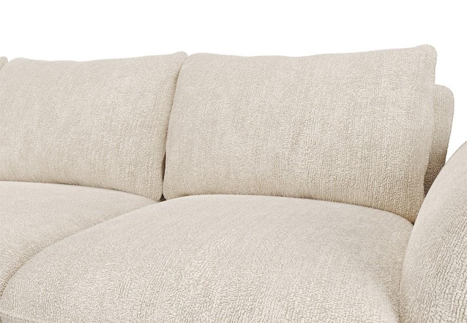 ANGELO - Canapé d'angle droit tissu chenille