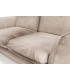 ANGELO - Canapé 2 places velours brillant beige