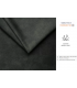ANGELO - Canapé 2 places velours brillant gris