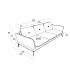 ANGELO - Canapé 3 places velours beige brillant