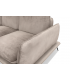 ANGELO - Canapé 3 places velours beige brillant