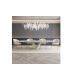 KENZA - Table à manger extensible en céramique beige - L 180 / 260