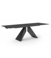 SEPHORA - Table extensible en céramique anthracite - L 160 / 240