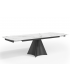 SOPHIA - Table à manger extensible en céramique blanche - L 160 / 220