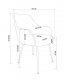 ALICE - Lot de 2 fauteuils de table tissu bouclette